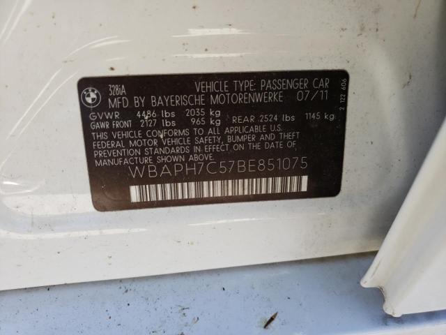 Photo 10 from auction – 2011 BMW 328 I with VIN WBAPH7C57BE851075