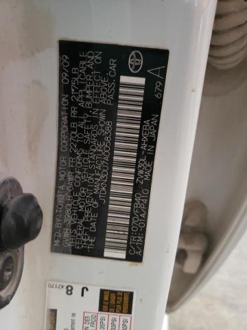 Photo 10 from auction – 2010 TOYOTA PRIUS with VIN JTDKN3DU7A0058388