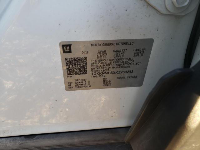 Photo 10 from auction – 2019 GMC ACADIA SLT with VIN 1GKKNMLSXKZ263243