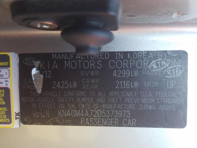 Photo 10 from auction – 2013 KIA OPTIMA LX with VIN KNAGM4A72D5373973