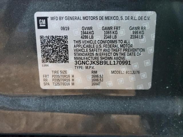 Photo 10 from auction – 2020 CHEVROLET TRAX LS with VIN 3GNCJKSB9LL170991