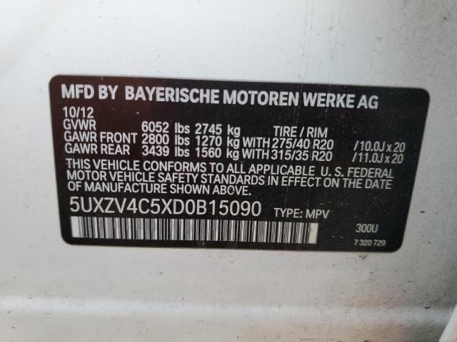 Photo 10 from auction – 2013 BMW X5 XDRIVE3 with VIN 5UXZV4C5XD0B15090