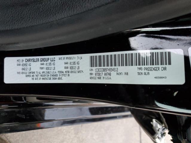 Photo 10 from auction – 2015 CHRYSLER 200 S with VIN 1C3CCCBB5FN554512