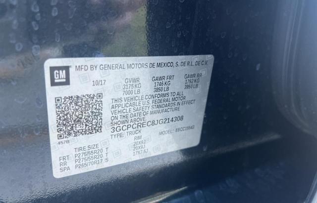 Photo 10 from auction – 2018 CHEVROLET SILVERADO with VIN 3GCPCREC8JG214308