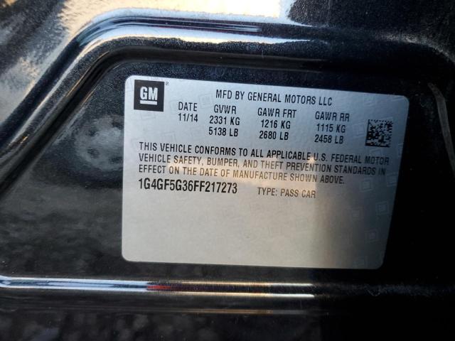 Photo 10 from auction – 2015 BUICK LACROSSE P with VIN 1G4GF5G36FF217273