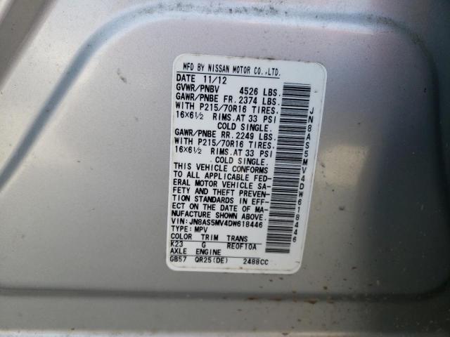 Photo 10 from auction – 2013 NISSAN ROGUE S with VIN JN8AS5MV4DW618446