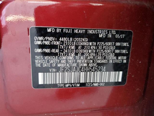 Photo 10 from auction – 2017 SUBARU FORESTER 2 with VIN JF2SJAJC4HH545234