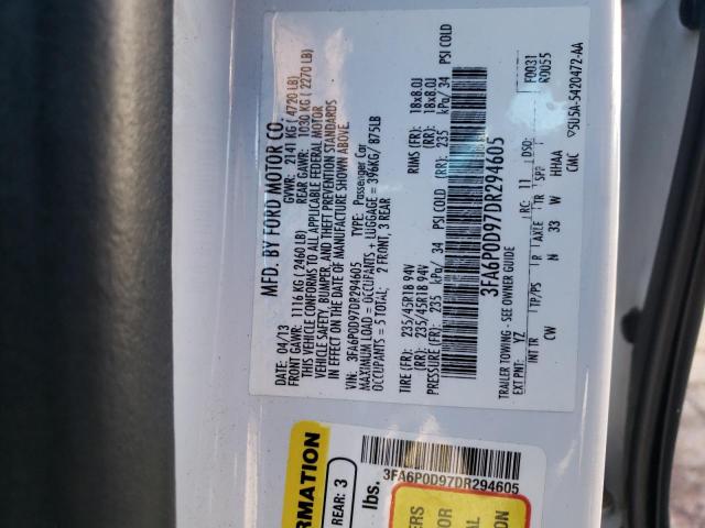 Photo 10 from auction – 2013 FORD FUSION TIT with VIN 3FA6P0D97DR294605