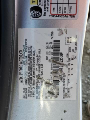 Photo 10 from auction – 2009 MERCURY MILAN PREM with VIN 3MEHM08129R635009