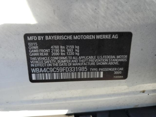 Photo 10 from auction – 2015 BMW 428 XI GRA with VIN WBA4C9C59FD331985
