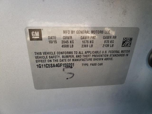 Photo 10 from auction – 2016 CHEVROLET MALIBU LIM with VIN 1G11C5SA4GF159201