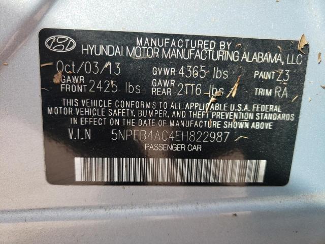 Photo 10 from auction – 2014 HYUNDAI SONATA GLS with VIN 5NPEB4AC4EH822987