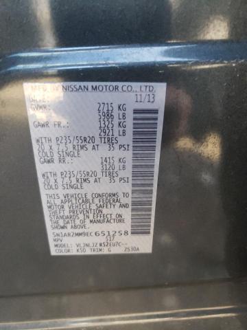 Photo 10 from auction – 2014 NISSAN PATHFINDER with VIN 5N1AR2MM9EC651258
