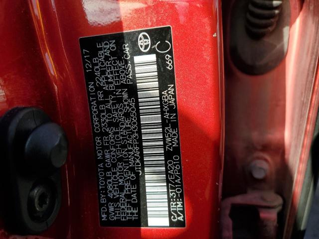 Photo 10 from auction – 2017 TOYOTA PRIUS PRIM with VIN JTDKARFP3H3065045