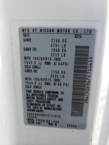 Photo 10 from auction – 2015 NISSAN NV 200 2.5 with VIN 3N6CM0KN6FK711615