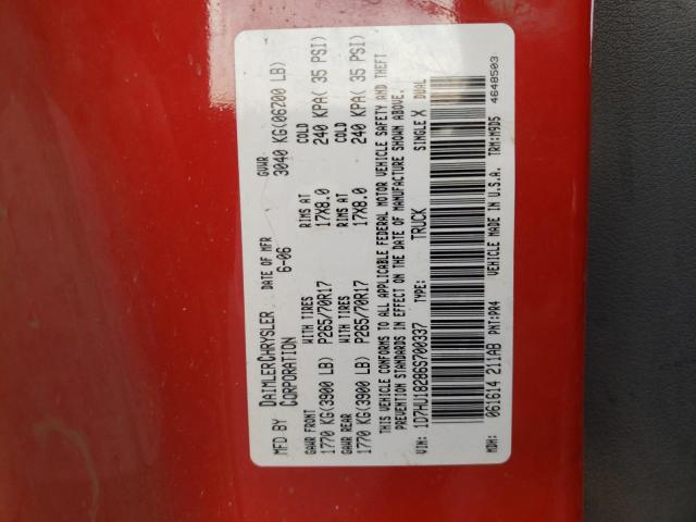 Photo 10 from auction – 2006 DODGE RAM 1500 S with VIN 1D7HU18286S700337