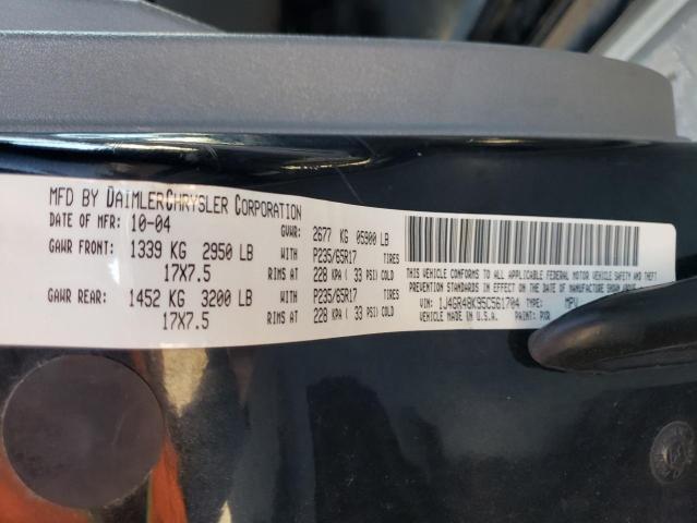 Photo 10 from auction – 2005 JEEP GRAND CHER with VIN 1J4GR48K95C561704
