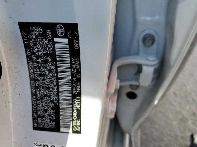 Photo 10 from auction – 2022 TOYOTA COROLLA LE with VIN JTDEPMAEXN3004856