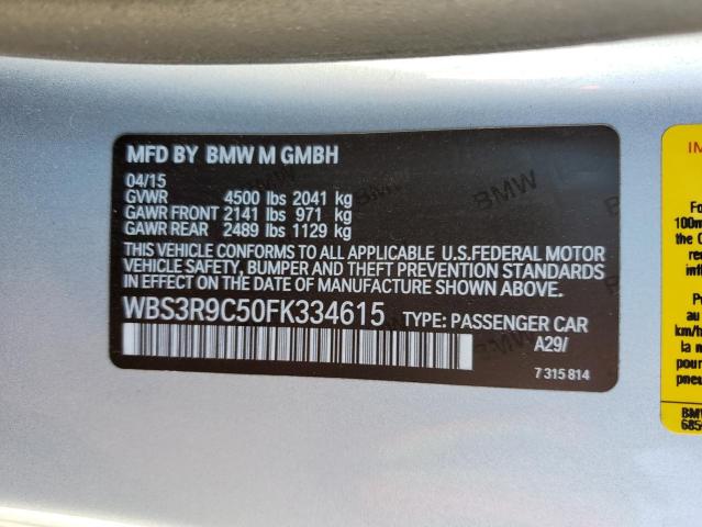 Photo 10 from auction – 2015 BMW M4 with VIN WBS3R9C50FK334615