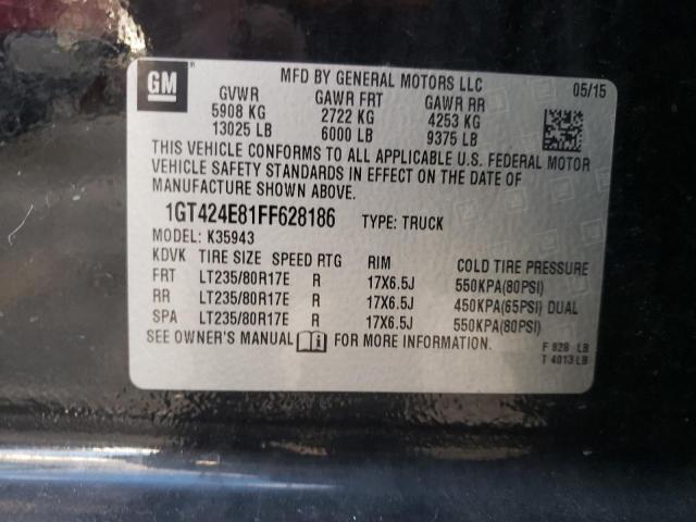 Photo 10 from auction – 2015 GMC SIERRA K35 with VIN 1GT424E81FF628186