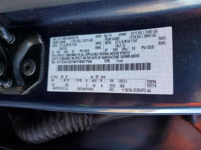 Photo 10 from auction – 2015 FORD F150 SUPER with VIN 1FTEW1EF6FFB87709