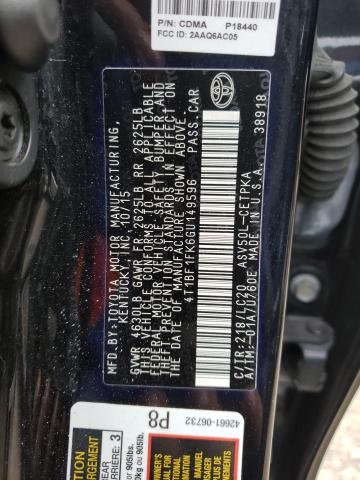 Photo 10 from auction – 2016 TOYOTA CAMRY LE with VIN 4T1BF1FK6GU149596