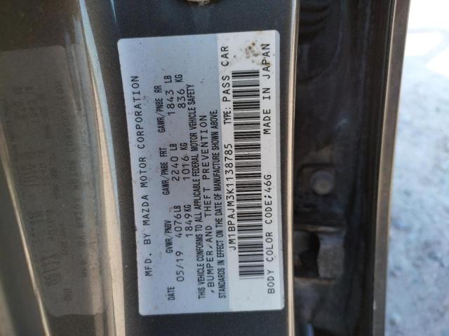 صورة رقم 10 من المزاد - 2019 MAZDA 3 مع VIN JM1BPAJM3K1138785