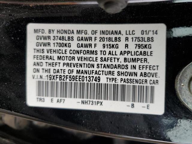 Photo 10 from auction – 2014 HONDA CIVIC LX with VIN 19XFB2F59EE013749