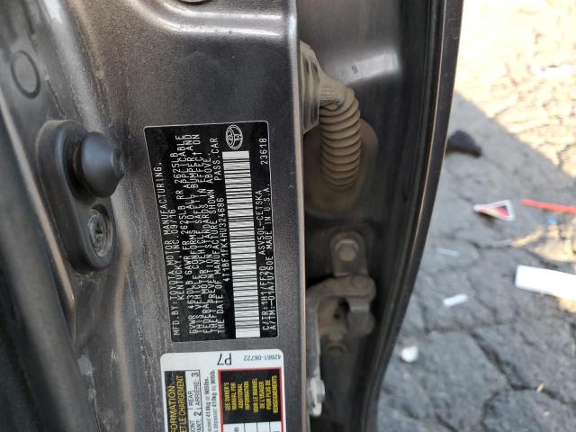 Photo 10 from auction – 2017 TOYOTA CAMRY LE with VIN 4T1BF1FK4HU324686