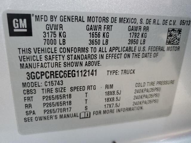 Photo 10 from auction – 2014 CHEVROLET SILVERADO with VIN 3GCPCREC6EG112141