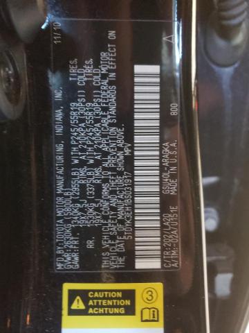 Photo 10 from auction – 2011 TOYOTA HIGHLANDER with VIN 5TDYK3EH1BS031917