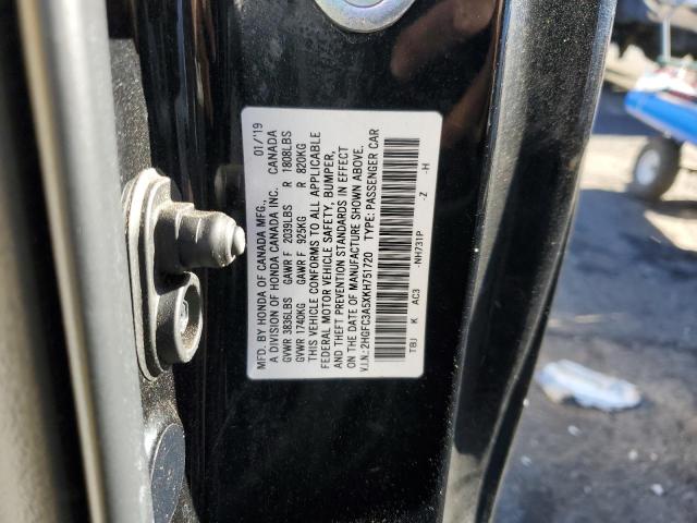 Photo 10 from auction – 2019 HONDA CIVIC SI with VIN 2HGFC3A5XKH751720