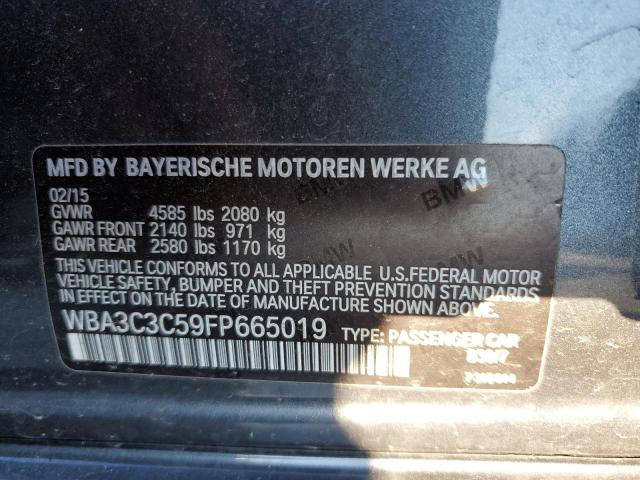 Photo 10 from auction – 2015 BMW 320 I XDRI with VIN WBA3C3C59FP665019