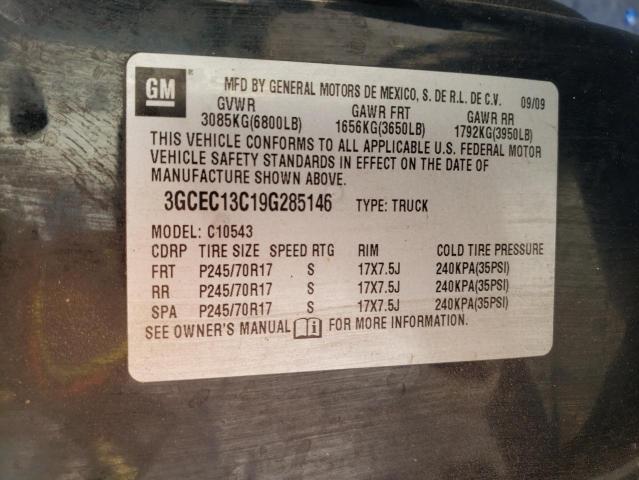 Photo 10 from auction – 2009 CHEVROLET SILVERADO with VIN 3GCEC13C19G285146