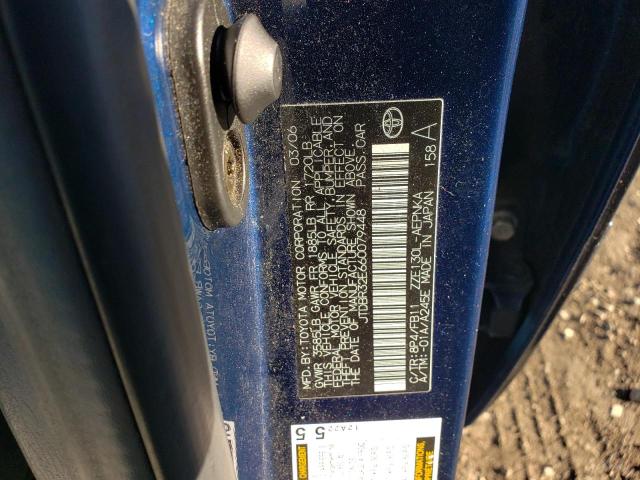 Photo 10 from auction – 2006 TOYOTA COROLLA CE with VIN JTDBR32E660079448