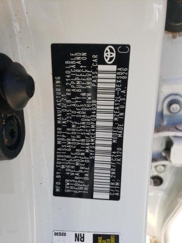 Photo 10 from auction – 2021 TOYOTA COROLLA SE with VIN 5YFS4MCE4MP084038