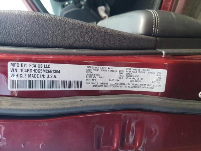 Photo 10 from auction – 2021 DODGE DURANGO GT with VIN 1C4RDHDG5MC661304