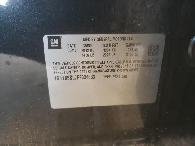 Photo 10 from auction – 2015 CHEVROLET MALIBU LS with VIN 1G11B5SL7FF326833