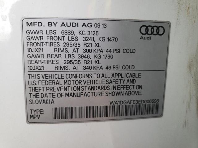 Photo 10 from auction – 2014 AUDI Q7 PRESTIG with VIN WA1DGAFE3ED006598