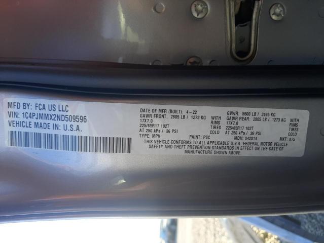 Photo 10 from auction – 2022 JEEP CHEROKEE L with VIN 1C4PJMMX2ND509596