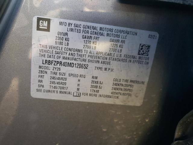 Photo 10 from auction – 2021 BUICK ENVISION E with VIN LRBFZPR40MD120652