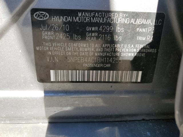 Photo 10 from auction – 2011 HYUNDAI SONATA GLS with VIN 5NPEB4AC1BH114255