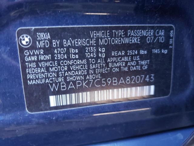 Photo 10 from auction – 2011 BMW 328 XI with VIN WBAPK7C59BA820743
