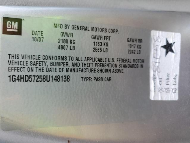 Photo 10 from auction – 2008 BUICK LUCERNE CX with VIN 1G4HD57258U148138