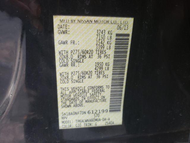 Photo 10 from auction – 2013 NISSAN ARMADA PLA with VIN 5N1BA0NF7DN612199