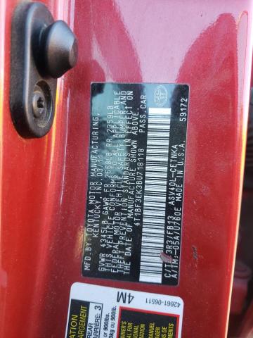 Photo 10 from auction – 2011 TOYOTA CAMRY BASE with VIN 4T1BF3EK3BU718118