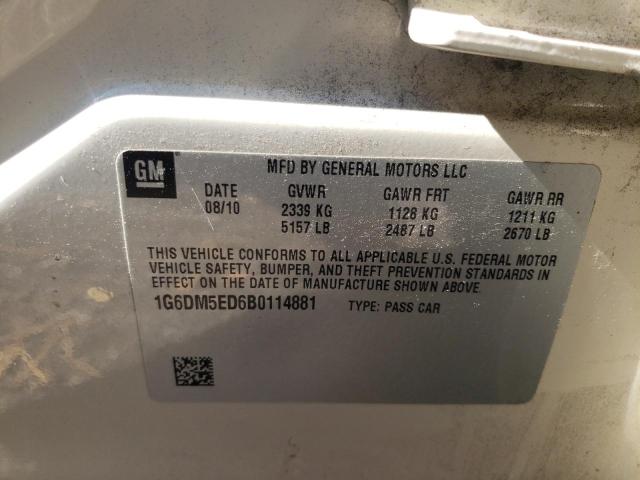 Photo 10 from auction – 2011 CADILLAC CTS PERFOR with VIN 1G6DM5ED6B0114881