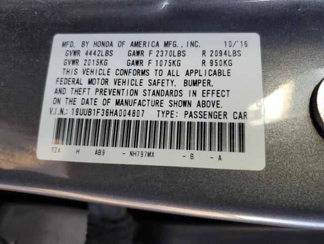 Photo 10 from auction – 2017 ACURA TLX with VIN 19UUB1F36HA004807