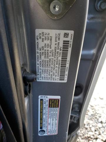 Photo 10 from auction – 2019 HONDA CR-V EX with VIN 2HKRW2H59KH660707