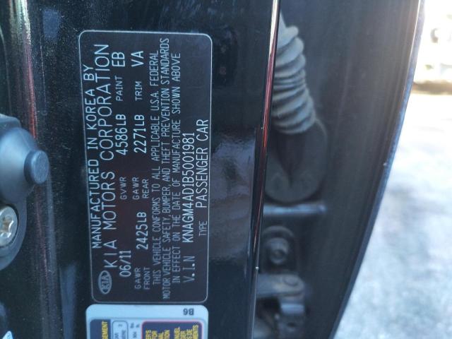 Photo 10 from auction – 2011 KIA OPTIMA HYB with VIN KNAGM4AD1B5001981